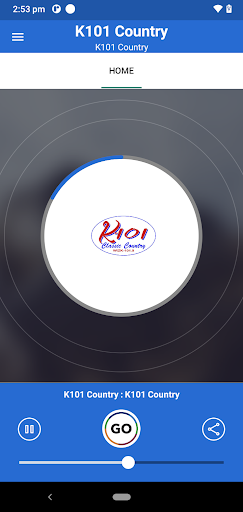 Android application K101.9 screenshort