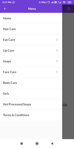 Nature foody to your skin Screen 2