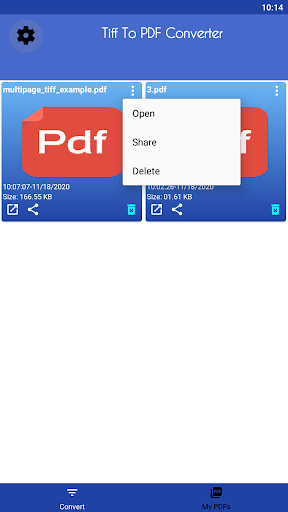 TIFF to PDF Converter - Conver Screen 2