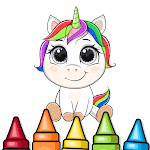 Cover Image of Tải xuống Glitter Unicorn Coloring Book 11 APK