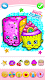 screenshot of Cupcakes Coloring Book Glitter