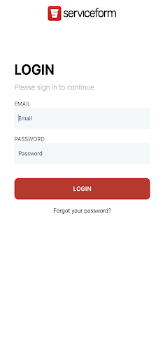 Android application Serviceform screenshort