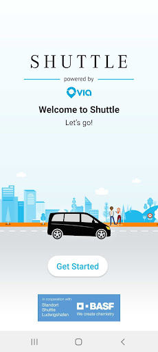 Android application Shuttle - powered by Via screenshort