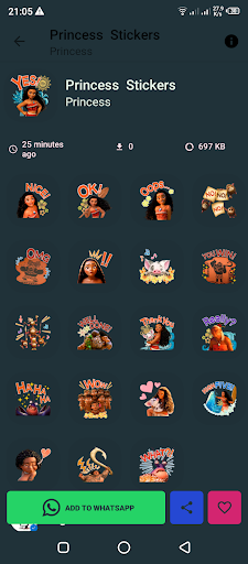 Princess Cartoon Stickers