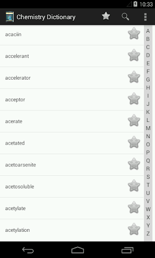 Android application Chemistry Dictionary. Glossary screenshort