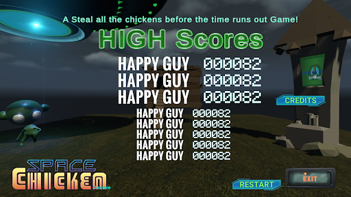 Space Chicken DeLuxe Screen 2