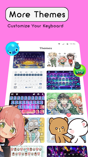 Keyboard themes : fonts, emoji screenshot