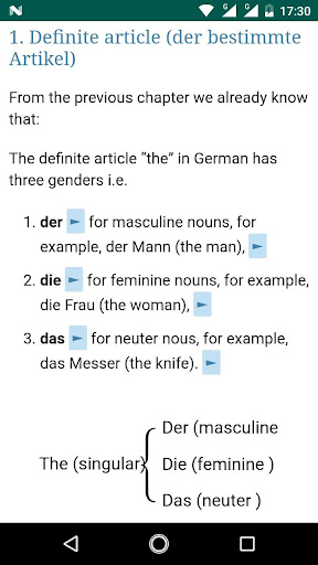 Android application Learn German A1 screenshort