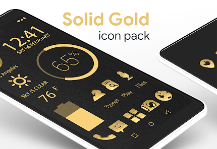 Solid Gold Pro – Icon Pack v3.4.8 [Paid]