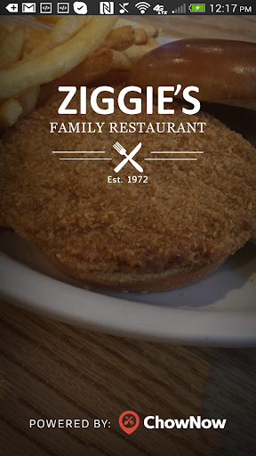 Android application Ziggie's Family Restaurant screenshort