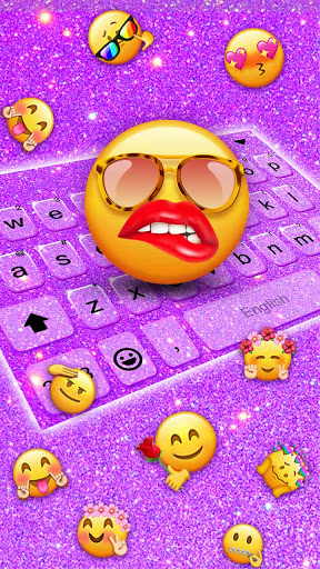 Funny Emojis Gravity Keyboard Screen 2