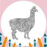Cover Image of 下载 Llama Mandala Coloring Book  APK