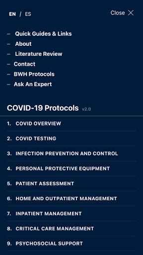 COVID Protocols Screen 3
