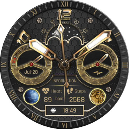 BFF7- Gold Analog Pattern Gear screenshot 18