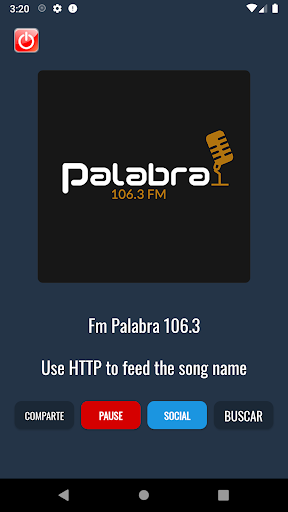 Android application Radio Fm Palabra 106.3 screenshort