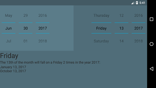 Juma Ngapi -Weekday Calculator Screen 2