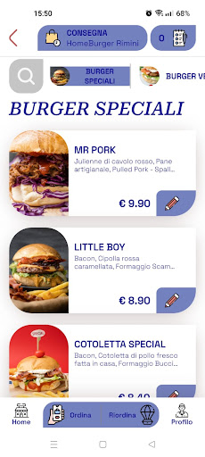 HomeBurger Screen 2