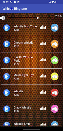 Android application Whistle Ringtone screenshort