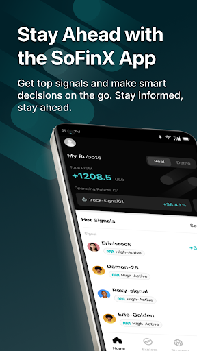Android application SoFinX screenshort
