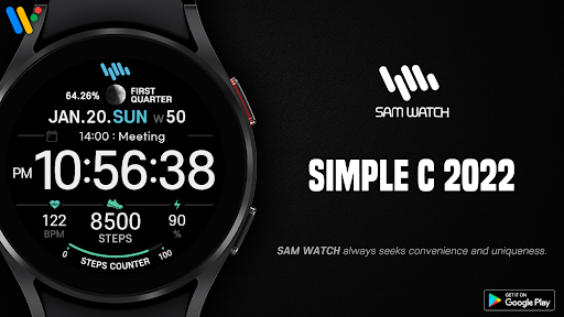 Android application SamWatch Simple C 2022 screenshort