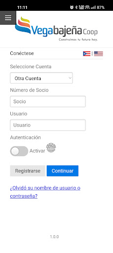 Android application Vegabajeña Coop Móvil screenshort