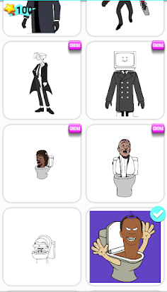 Toilet Monster Color By Number - Screenshot 4