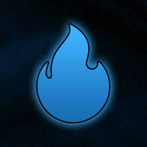 Blue Flare Icons Logo