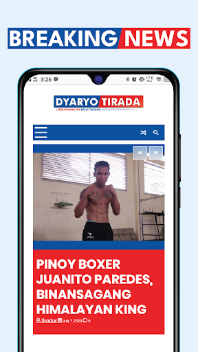 Android application Dyaryo Tirada Mobile screenshort