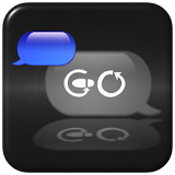 Blue Metal Theme for GO SMS icon