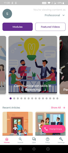 Android application Parents School screenshort