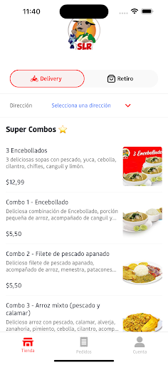 Android application Saca la Resaca - Cevichería screenshort