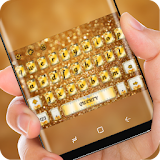Golden Luxury Keyboard Theme Glittering Gold icon