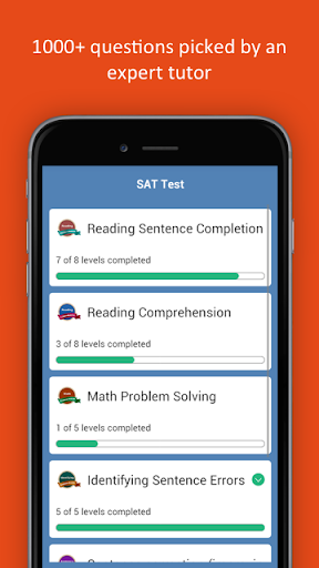 Android application SAT Practice Test screenshort