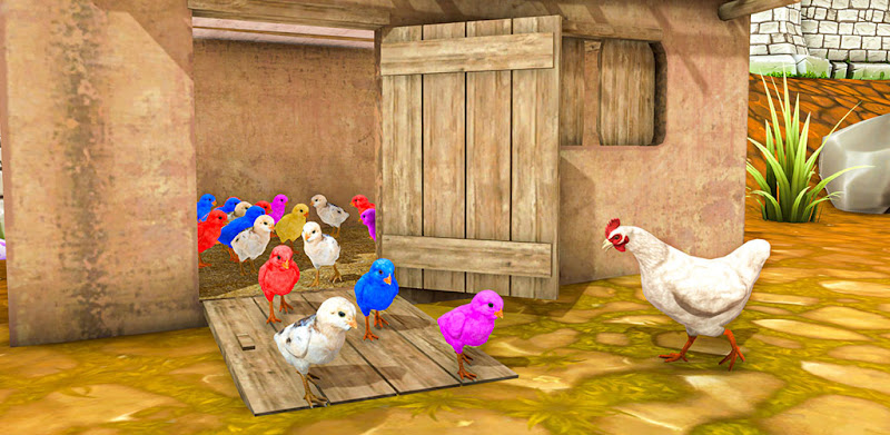Colorful Chicks: Hen Simulator