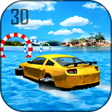 Drive Water Surfer Floating Car icon