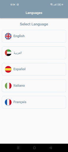 Android application Tourix screenshort