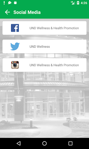 Android application UND Wellness screenshort