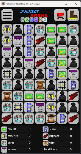 Android application Junkbot Arena - Match 3 screenshort