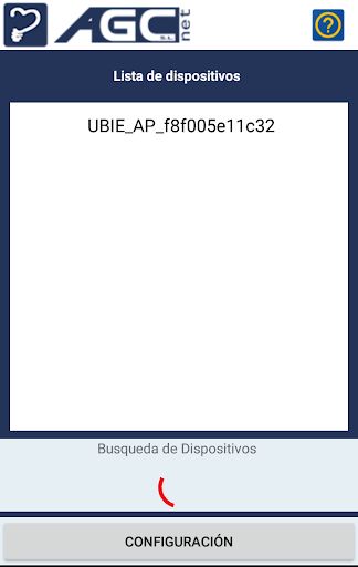Android application Configurador BIE screenshort