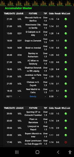 Accumulator Master Screen 3