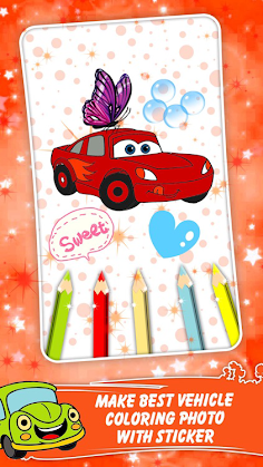 Coloring Book For Car - Screenshot 1