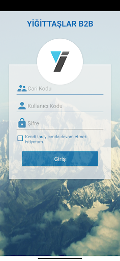 Android application Yiğittaşlar B2B screenshort