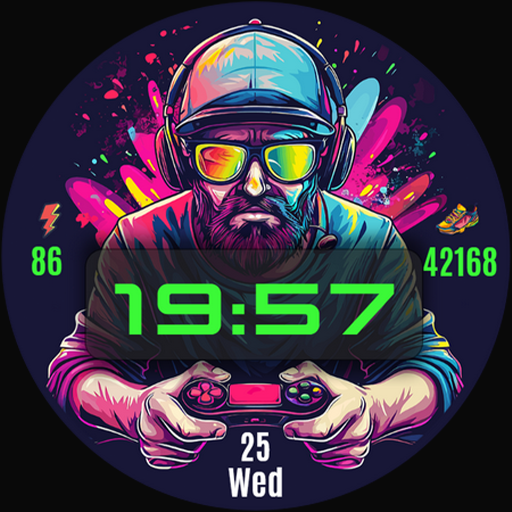 Gamer Digital Watch Face Download on Windows