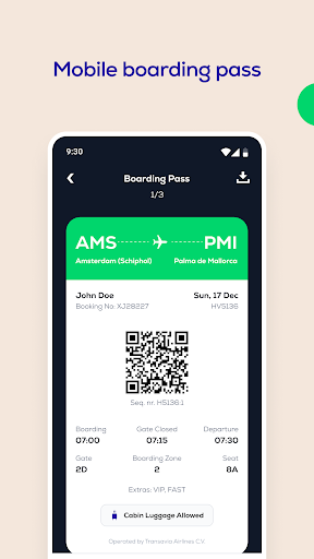 Screenshot of Transavia