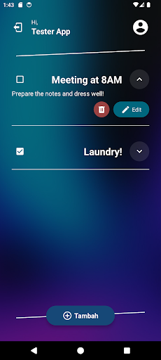 Android application SiManajer screenshort