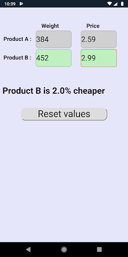 Android application What's cheaper screenshort