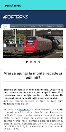 Android application Mersul Trenurilor - Studenție screenshort