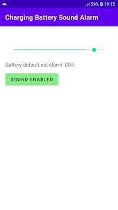 Charging Battery Sound Alarm