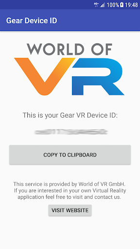 Android application Gear Device ID screenshort