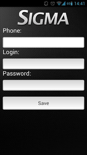 Android application Sigma VTR Mobile screenshort